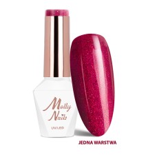 Molly Nails 324 La Vie en Rouge Shimmering Lips LED/UV HEMA/Di-HEMA Free - Гел лак 8g. Molly Nails 324 La Vie en Rouge Shimmering Lips LED/UV HEMA/Di-HEMA Free - Гел лак 8g.
